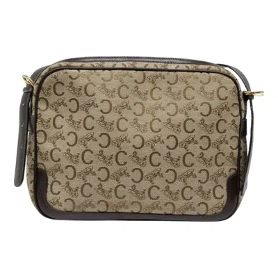 Pre-owned Celine Céline C Brown Canvas Shoulder Bag ()