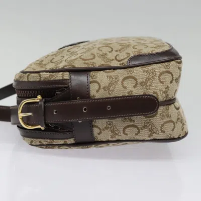 Pre-owned Celine Céline C Brown Canvas Shoulder Bag ()