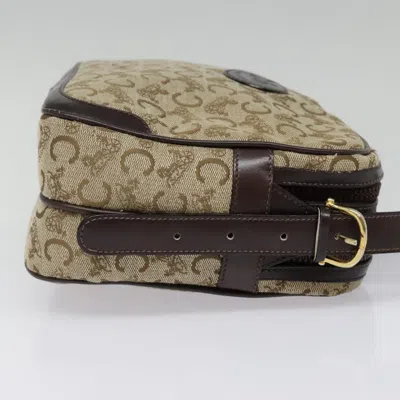 Pre-owned Celine Céline C Brown Canvas Shoulder Bag ()