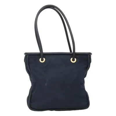 Pre-owned Celine Céline Cabas Navy Synthetic Shoulder Bag ()
