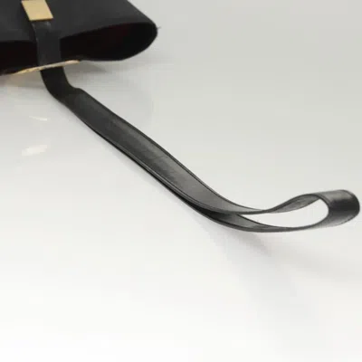 Pre-owned Celine Céline Logo Du Cercle Black Canvas Shoulder Bag ()