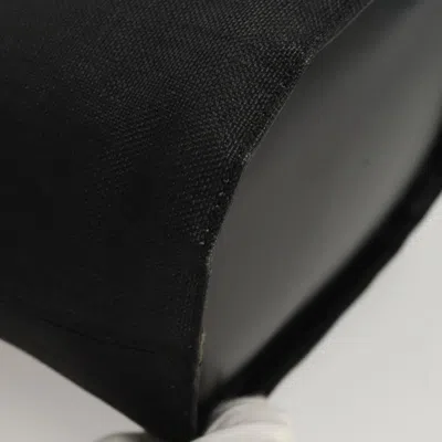 Pre-owned Celine Céline Logo Du Cercle Black Canvas Shoulder Bag ()