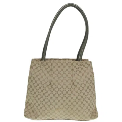 Pre-owned Celine Céline Macadam Beige Canvas Shoulder Bag ()