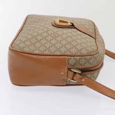 Pre-owned Celine Céline Macadam Beige Canvas Shoulder Bag ()