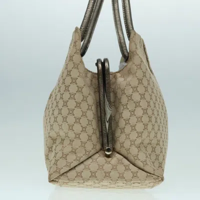 Pre-owned Celine Céline Macadam Beige Canvas Shoulder Bag ()