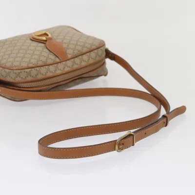 Pre-owned Celine Céline Macadam Beige Canvas Shoulder Bag ()