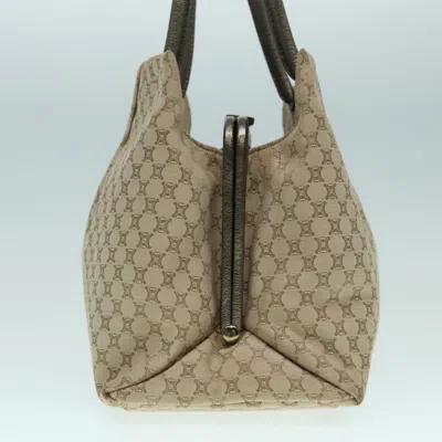 Pre-owned Celine Céline Macadam Beige Canvas Shoulder Bag ()