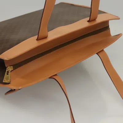 Pre-owned Celine Céline Macadam Brown Canvas Shoulder Bag ()