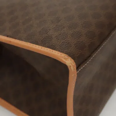 Pre-owned Celine Céline Macadam Brown Canvas Shoulder Bag ()