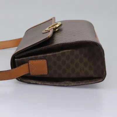 Pre-owned Celine Céline Macadam Brown Canvas Shoulder Bag ()