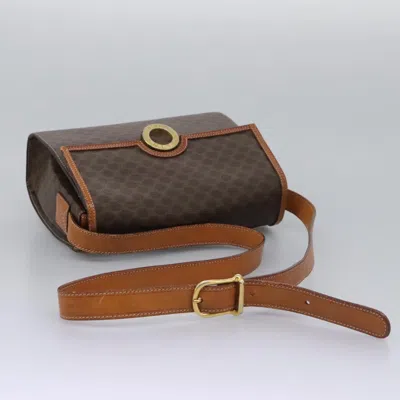 Pre-owned Celine Céline Macadam Brown Canvas Shoulder Bag ()
