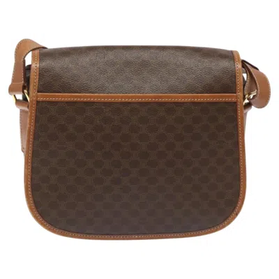 Pre-owned Celine Céline Macadam Brown Canvas Shoulder Bag ()