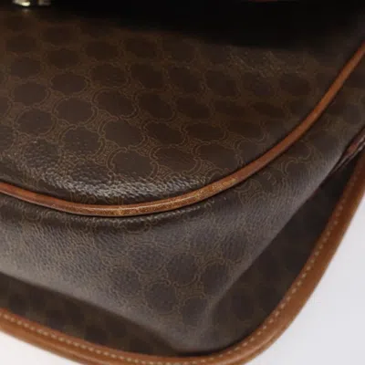 Pre-owned Celine Céline Macadam Brown Canvas Shoulder Bag ()