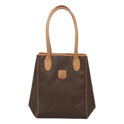 Pre-owned Celine Céline Macadam Brown Canvas Tote Bag ()