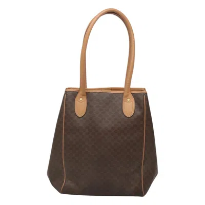 Pre-owned Celine Céline Macadam Brown Canvas Tote Bag ()
