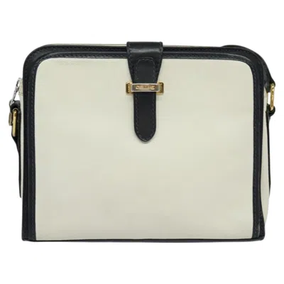 Pre-owned Celine Céline White Leather Shoulder Bag ()