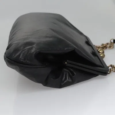 Pre-owned Chanel Coco Mark Black Leather Shoulder Bag ()
