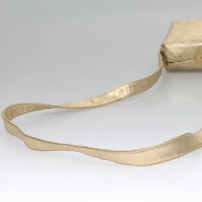 Pre-owned Chanel Quilted Gold Leather Shoulder Bag ()