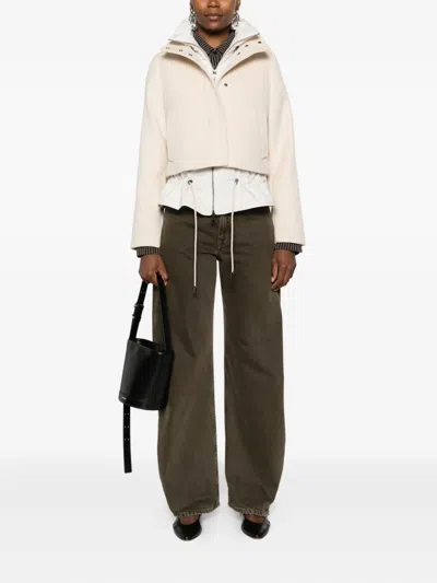 Woolrich Piumino Jacket In Gold