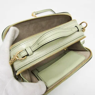 Pre-owned Chloé C Green Leather Shoulder Bag ()