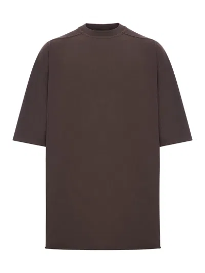 Rick Owens Jumbo T-shirt In Brown
