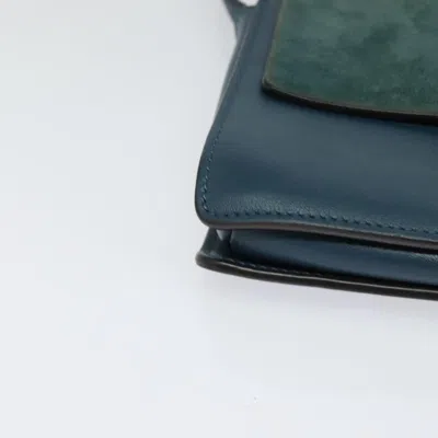 Pre-owned Chloé Faye Blue Suede Shoulder Bag ()