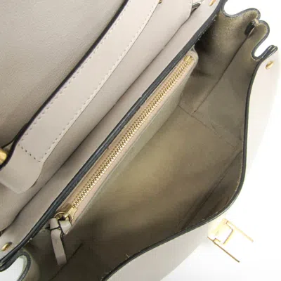 Pre-owned Chloé Indy Grey Leather Shoulder Bag ()