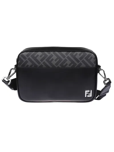 Fendi Adjustable Detachable Shoulder Strap Camera Case In Black