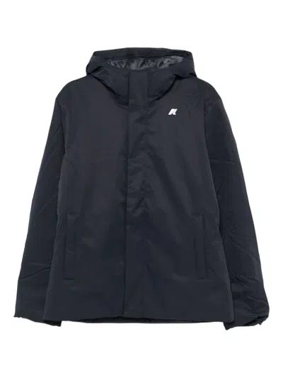 K-way Short Jacket With Adjustable Hood In Multi