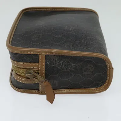 Pre-owned Dior Honeycomb Black Canvas Clutch Bag ()