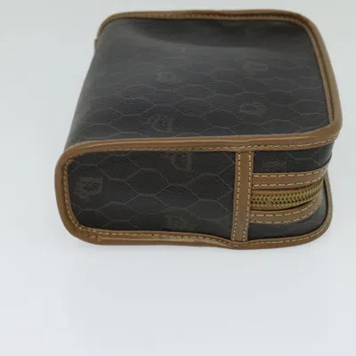 Pre-owned Dior Honeycomb Black Canvas Clutch Bag ()
