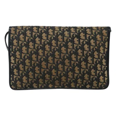 Pre-owned Dior Trotter Brown Canvas Shoulder Bag ()