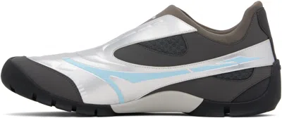 Untitlab Silver & Brown Swift Trek Sneakers In Multi