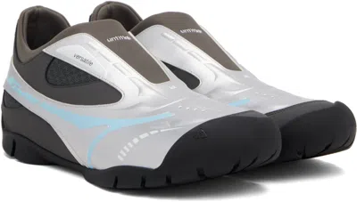 Untitlab Silver & Brown Swift Trek Sneakers In Multi