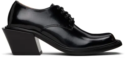 Untitlab Black Step Derbys In Black