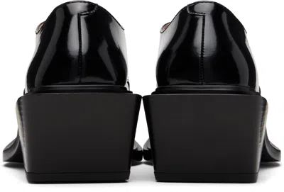 Untitlab Black Step Derbys In Black