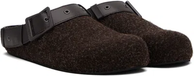 Untitlab Brown Bag Belts Clogs In Brown