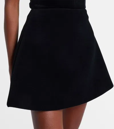 David Koma Mini A-line Skirt In Black