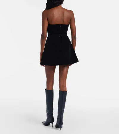 David Koma Mini A-line Skirt In Black