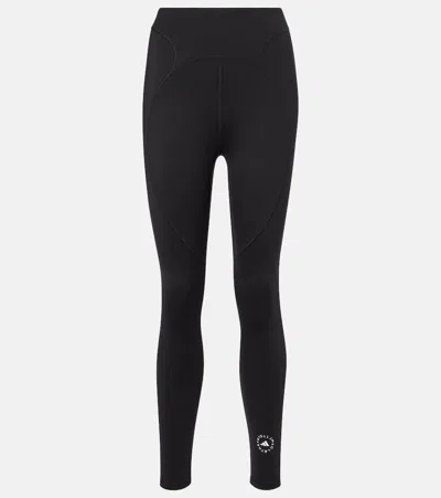 Adidas By Stella Mccartney Truepace Cold.rdy Stretch Recycled Leggings In Black