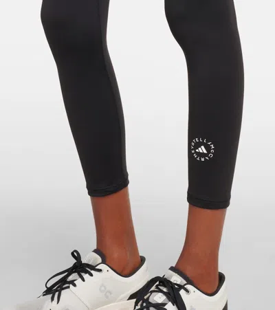 Adidas By Stella Mccartney Truepace Cold.rdy Stretch Recycled Leggings In Black