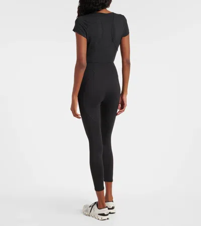 Adidas By Stella Mccartney Truepace Cold.rdy Stretch Recycled Leggings In Black