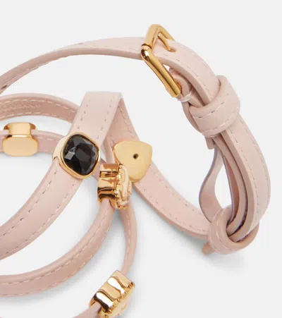 Dolce & Gabbana Leather Belt In Pink