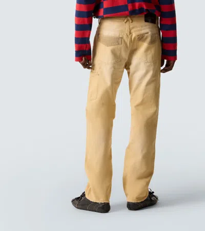 Wales Bonner Japanese Canvas Sierra Straight Trousers In White