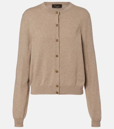 Loro Piana Cashmere Cardigan In Nude