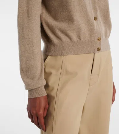 Loro Piana Cashmere Cardigan In Nude