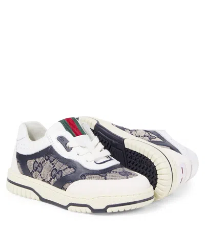 GG帆布皮革边饰运动鞋