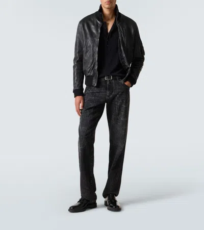 Dolce & Gabbana Charcoal Stretch Corduroy Pant In Black