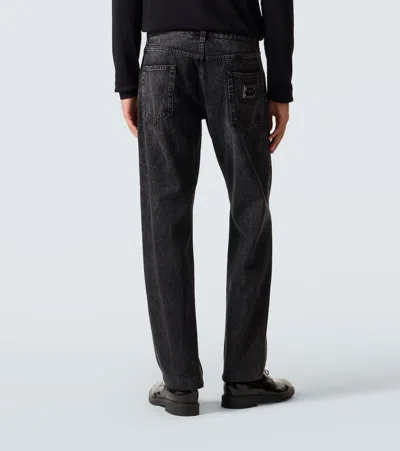 Dolce & Gabbana Charcoal Stretch Corduroy Pant In Black