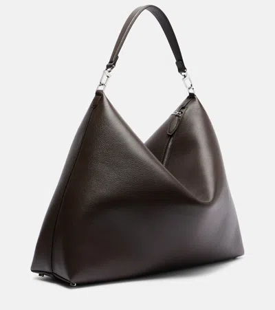 Totême Bevel Triangular Zip-top Tote Bag In Black